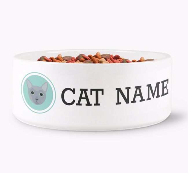 '{breedFullName} Icon' - Personalised Cat Bowl 